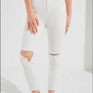UO BDG Twig High-Rise Cropped Skinny Jean White